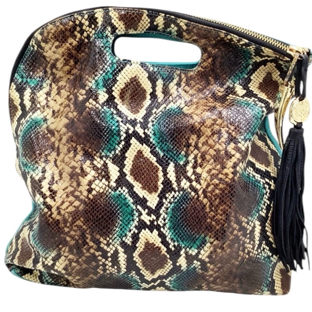 {Vince Camuto}Snakeskin Print Handbag